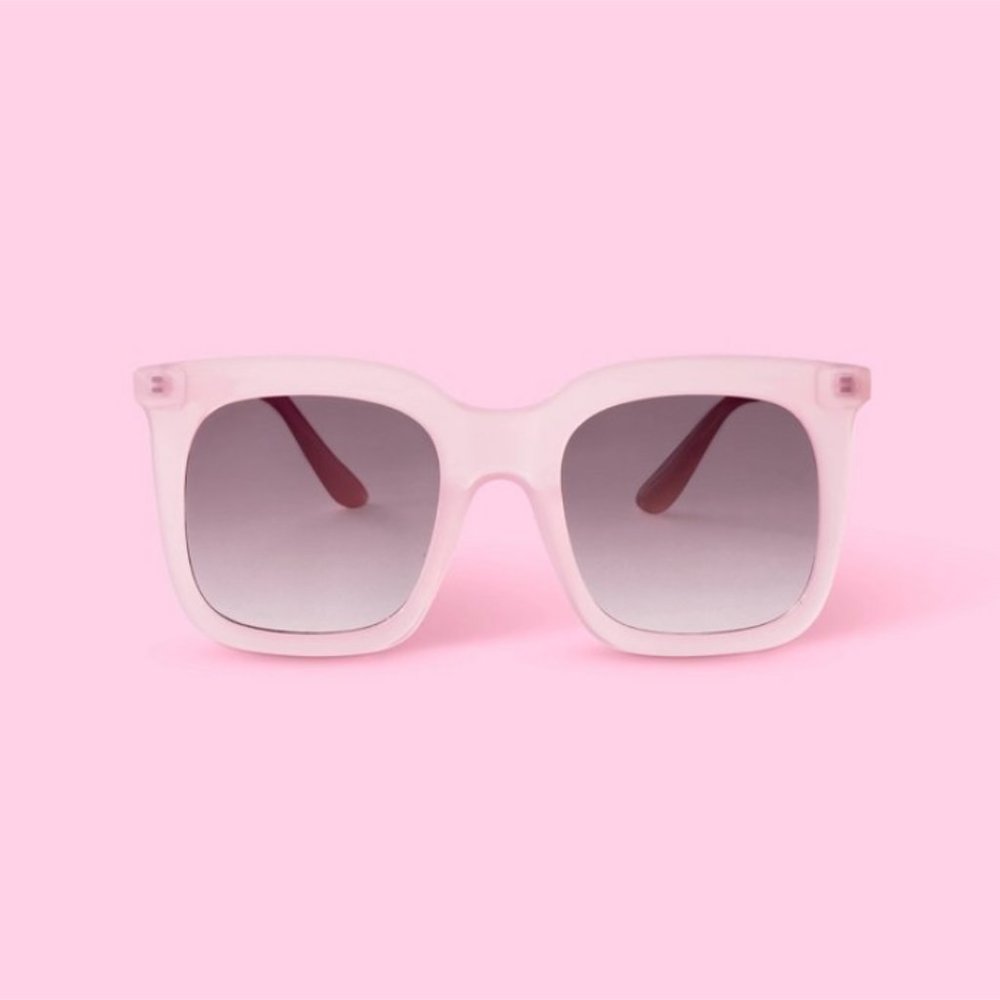 NWT Oversized Square Sunglasses - Stoney Clover Lane x Target Light Pink